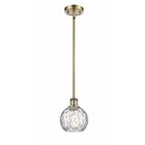 Athens Water Glass 1 Light Industrial Mini Pendant by Innovations - 516-1S-G1215-6