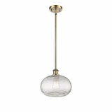 Ithaca 1 Light Stem Hung Small Pendant 10 Inch Wide by Innovations - 516-1S-G555-10