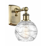 Athens Deco Swirl 1 Light Wall Sconce 11 Inch tall by Innovations - 516-1W-G1213-6