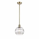Rochester 1 Light Small Stem Hung Pendant 9.88 Inch Tall by Innovations - 516-1S-G556-8