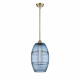Vaz 1 Light Small Stem Hung Pendant Pendant 18.5 Inch Tall by Innovations - 516-1S-G557-10