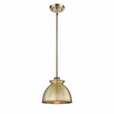 Adirondack 1 Light Art Deco Stem Hung Small Pendant by Innovations - 516-1S