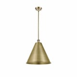 Ballston Cone 1 Light Medium Pendant 16.75 Inch Tall by Innovations - 516-1S-MBC-16