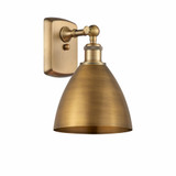 Metal Bristol 1 Light Wall Sconce 10.75 Inch Tall by Innovations - 516-1W-MBD-75