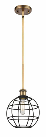 Lake Placid 1 Light Small Stem Hung Pendant 8 Inch Wide by Innovations - 516-1S-CE-8