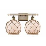 Farmhouse Rope 2 Light Vanity Light by Innovations - 516-2W-G12-8R