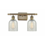 Caledonia 2 Light Vanity Light 16 Inch Wide by Innovations - 516-2W-G25
