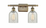 Caledonia 2 Light Vanity Light 16 Inch Wide by Innovations - 516-2W-G25