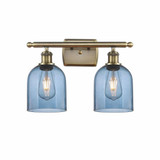 Bella 2 Light Industrial Vanity Light 15.5 Inch Wide by Innovations - 516-2W-G558-6