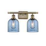 Bella 2 Light Industrial Vanity Light 15.5 Inch Wide by Innovations - 516-2W-G558-6