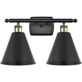 Ballston Cone 2 Light Vanity Light by Innovations - 516-2W-MBC-8