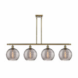 Athens Deco Swirl 4 Oversized Island Pendant 48.25 Inch Wide by Innovations - 516-4I-G1213-10