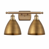 Metal Bristol 2 Light Vanity Light 17.5 Inch Wide by Innovations - 516-2W-MBD-75