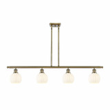 White Venetian 4 Brass Stem Hung Oversized Island Pendant by Innovations - 516-4I-G1217-6