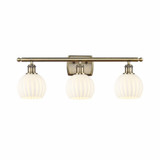 White Venetian 3 Light Vanity Light 26 Inch Wide by Innovations - 516-3W-G1217-6
