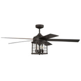 Nicolas 5 Blade Ceiling Fan with Light Kit 56 Inch Wide by Craftmade - NIC56
