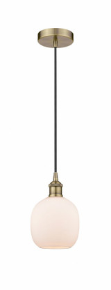 Belfast 1 Light Mini Cord Hung Pendant 9.75 Inch Tall by Innovations - 616-1P-G10