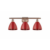 Plymouth Dome 3 Light Vanity Light 27.5 Inch Wide by Innovations - 516-3W-PLYM-75