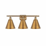 Ballston Cone 3 Light Vanity Light by Innovations - 516-3W-MBC-8