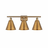 Ballston Cone 3 Light Vanity Light by Innovations - 516-3W-MBC-8
