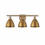 Metal Bristol 3 Light Vanity Light 27.5 Inch Wide by Innovations - 516-3W-MBD-75