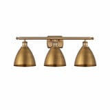 Metal Bristol 3 Light Vanity Light 27.5 Inch Wide by Innovations - 516-3W-MBD-75