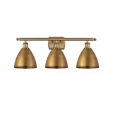 Metal Bristol 3 Light Vanity Light 27.5 Inch Wide by Innovations - 516-3W-MBD-75