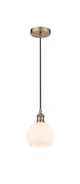 Athens 1 Light Mini Pendant 8.88 Inch Tall by Innovations - 616-1P-G12-6