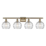 Athens Deco Swirl 4 Light Industrial Vanity Light by Innovations - 516-4W-G1213-8