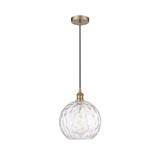 Athens Water Glass 1 Light Small Pendant 12.75 Inch Tall by Innovations - 616-1P-G1215-10