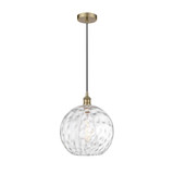 Athens Water Glass 1 Light Medium Pendant 14.75 Inch Tall by Innovations - 616-1P-G1215-12