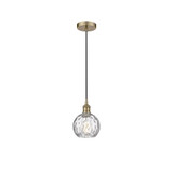 Athens Water Glass 1 Light Mini Pendant 8.75 Inch Tall by Innovations - 616-1P-G1215-6