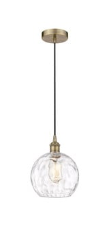Athens Water Glass 1 Light Small Pendant 10.75 Inch Tall by Innovations - 616-1P-G1215-8