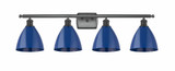 Plymouth Dome 4 Light Vanity Light 37.5 Inch Wide by Innovations - 516-4W-PLYM-75
