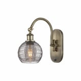 Athens Deco Swirl 1 Light Wall Sconce 12.44 Inch Length by Innovations - 518-1W-G1213-6