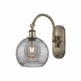 Athens Deco Swirl 1 Light Wall Sconce 13.5 Inch Length by Innovations - 518-1W-G1213-8