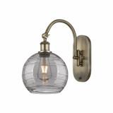 Athens Deco Swirl 1 Light Wall Sconce 13.5 Inch Length by Innovations - 518-1W-G1213-8