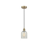 Caledonia 1 Light Cord Hung Mini Pendant 9.75 Inch Tall by Innovations - 616-1P-G25