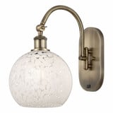 White Mouchette 1 Light Wall Sconce 13.5 Inch Length by Innovations - 518-1W-G1216-8