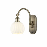 White Venetian 1 Light Wall Sconce 12.5 Inch Length by Innovations - 518-1W-G1217-6