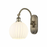 White Venetian 1 Light Wall Sconce 13.5 Inch Length by Innovations - 518-1W-G1217-8
