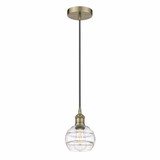 Rochester 1 Light Mini Cord Hung Pendant 7.38 Inch Tall by Innovations - 616-1P-G556-6