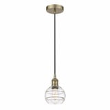 Rochester 1 Light Mini Cord Hung Pendant 7.38 Inch Tall by Innovations - 616-1P-G556-6