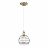Rochester 1 Light Small Cord Hung Pendant 8 Inch Wide by Innovations - 616-1P-G556-8