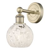 White Mouchette 1 Light Wall Sconce 10.25 Inch Tall by Innovations - 616-1W-G1216-6