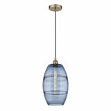 Vaz 1 Light Small Cord Hung Pendant 18.5 Inch Tall by Innovations - 616-1P-G557-10