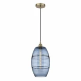 Vaz 1 Light Small Cord Hung Pendant 18.5 Inch Tall by Innovations - 616-1P-G557-10