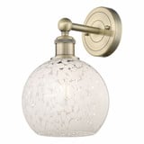 White Mouchette 1 Light Wall Sconce 12.25 Inch Tall by Innovations - 616-1W-G1216-8