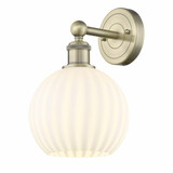 White Venetian 1 Light Wall Sconce 12.25 Inch Tall by Innovations - 616-1W-G1217-8