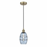 Vaz 1 Light Mini Cord Hung Pendant 7.63 Inch Tall by Innovations - 616-1P-G557-6